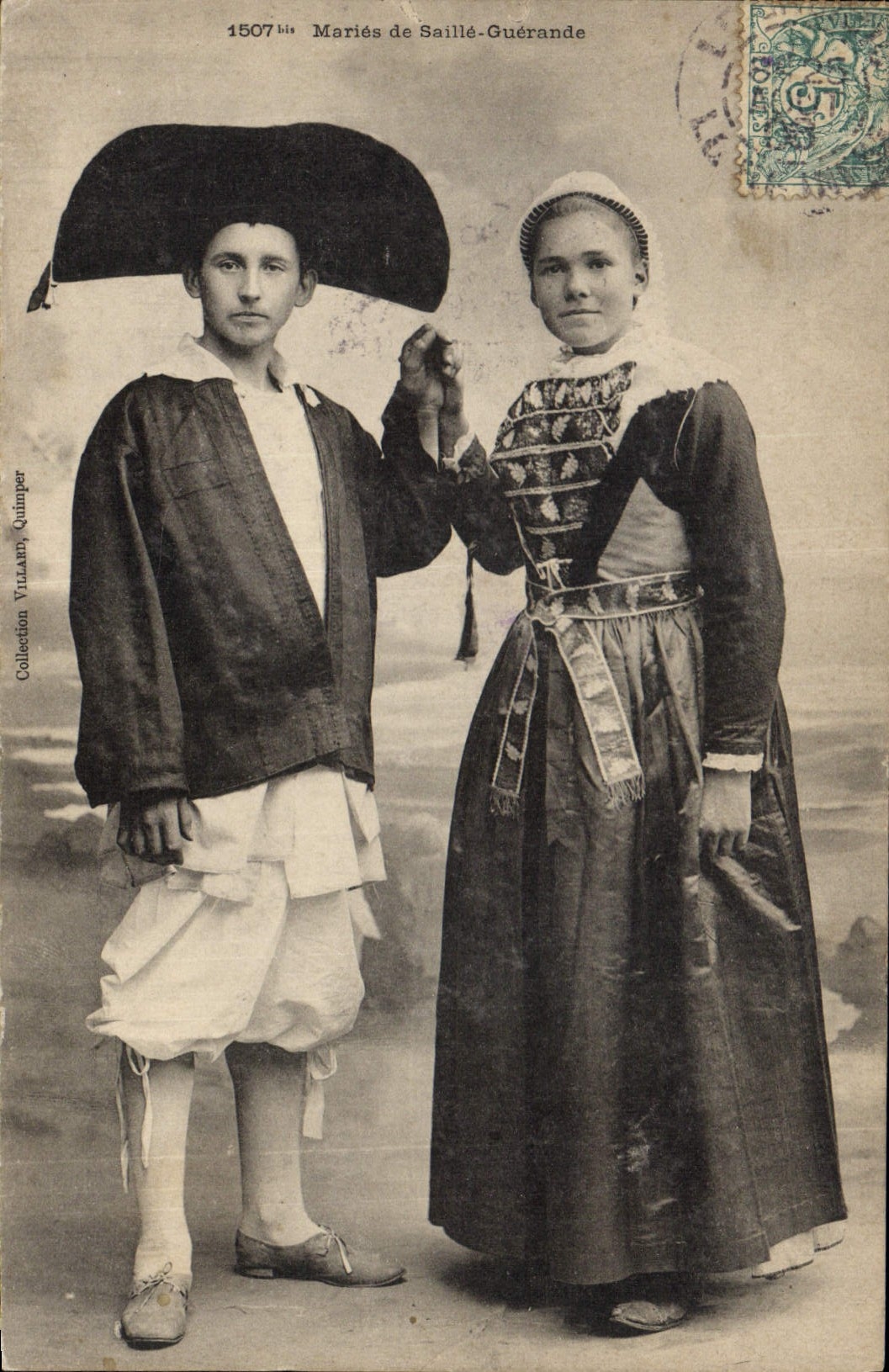 CPA Folklore Maries de Saille Guerande Mariage 