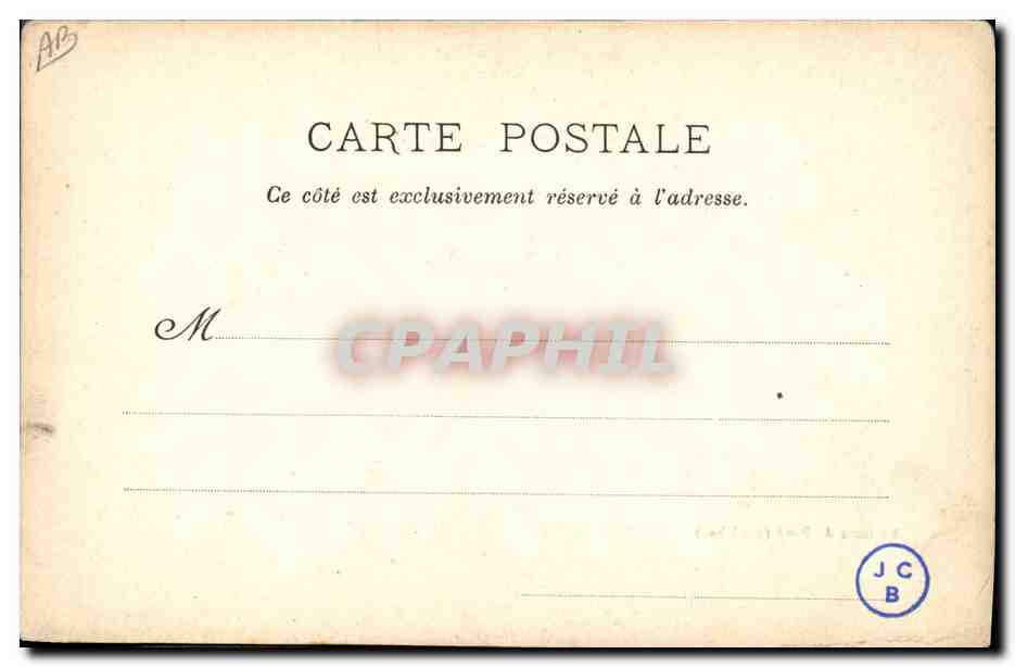 CPA Folklore Costume de Baud  — Verso