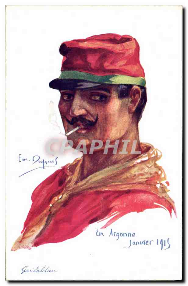 CPA Fantaisie Illustrateur Dupuis Militaria Garibaldien Italia Italie