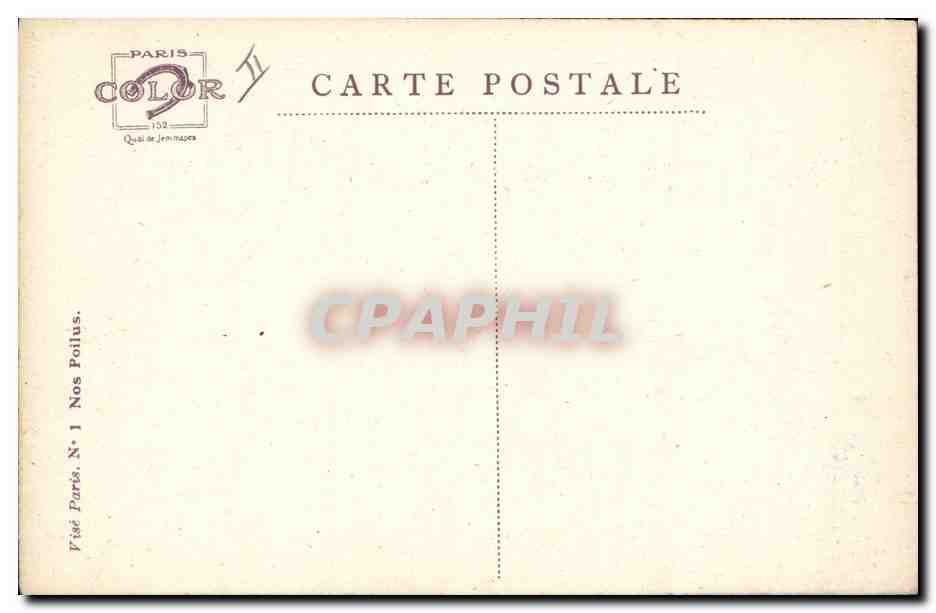 CPA Fantaisie Illustrateur Dupuis Militaria La Bassee Pipe Tabac — Rückseite