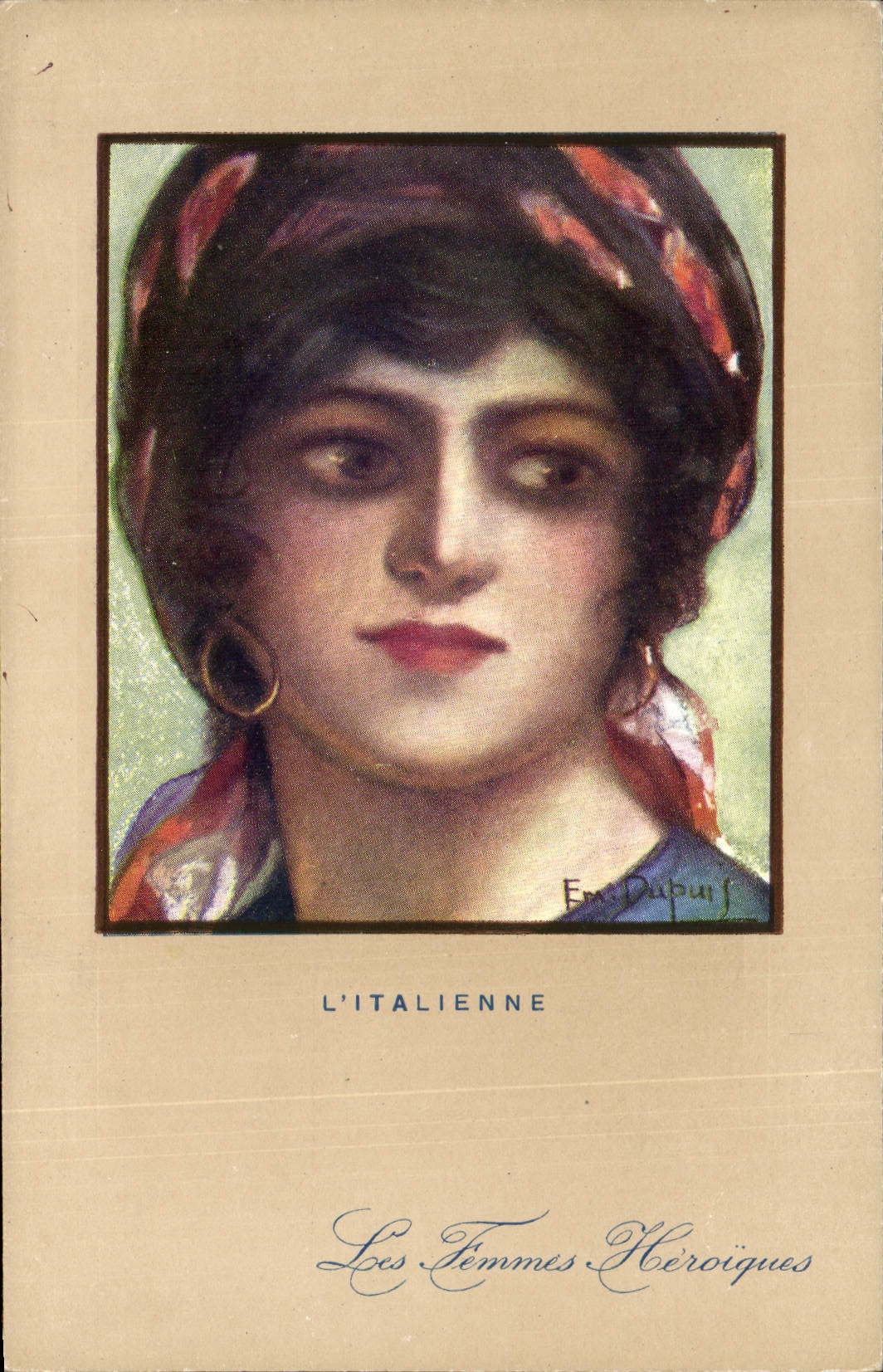 CPA Fantaisie Illustrateur Dupuis L'Italienne