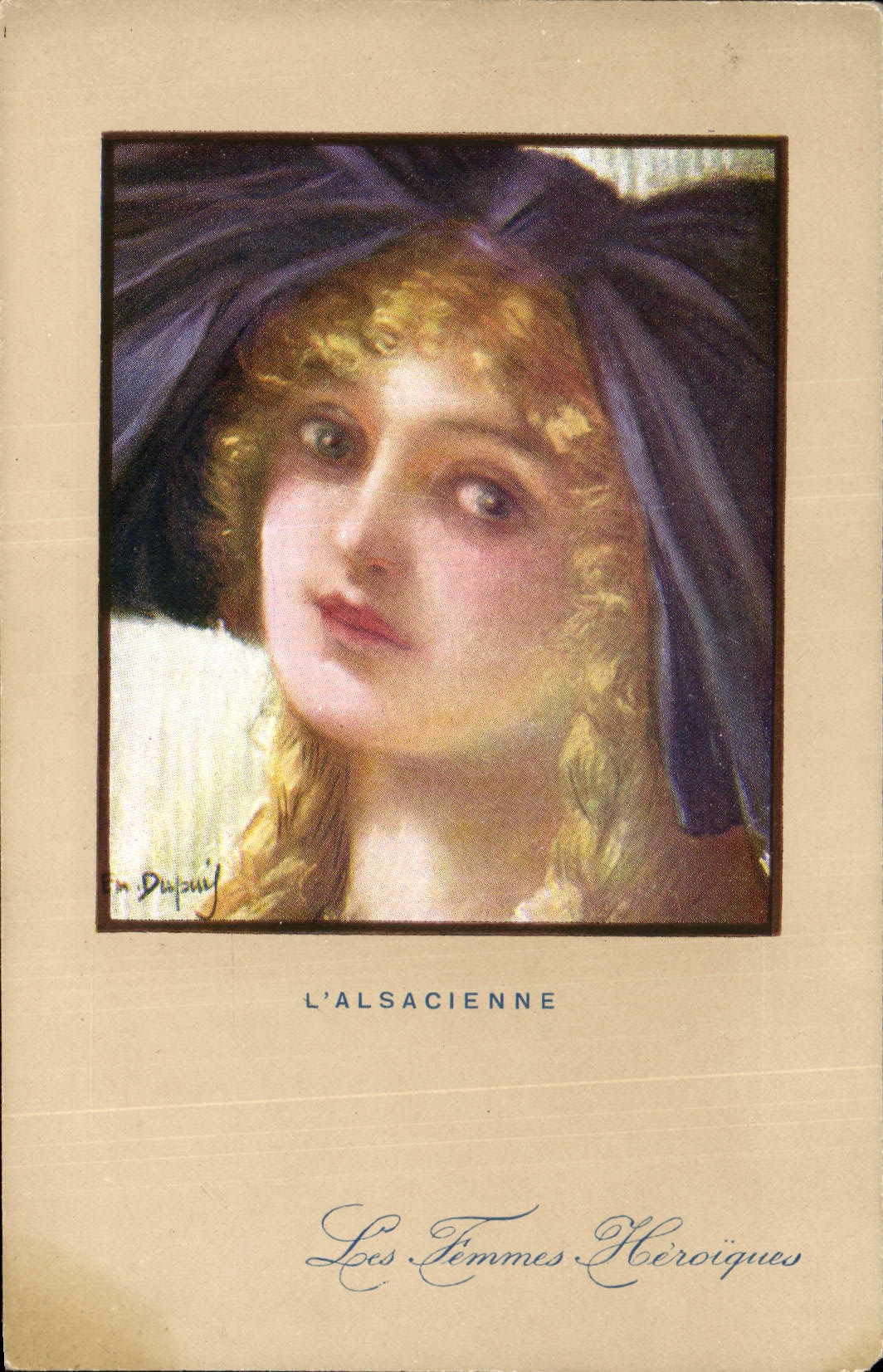 CPA Fantaisie Illustrateur Dupuis L'Alsacienne Alsace