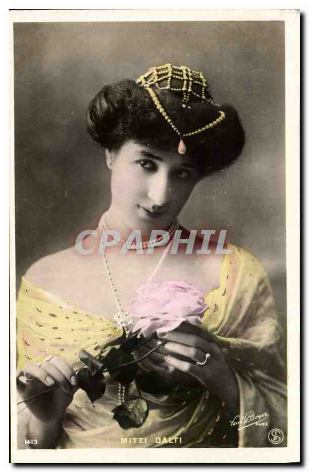 Mitzi Dalti — Portrait en costume oriental — Paul Burger, Paris, n°1413
