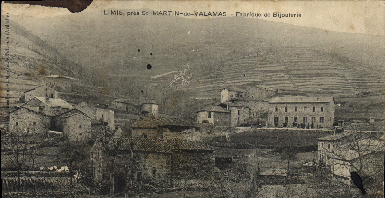 CPA Bijoux Limis pres St Martin de Valamas Fabrique de bijouterie