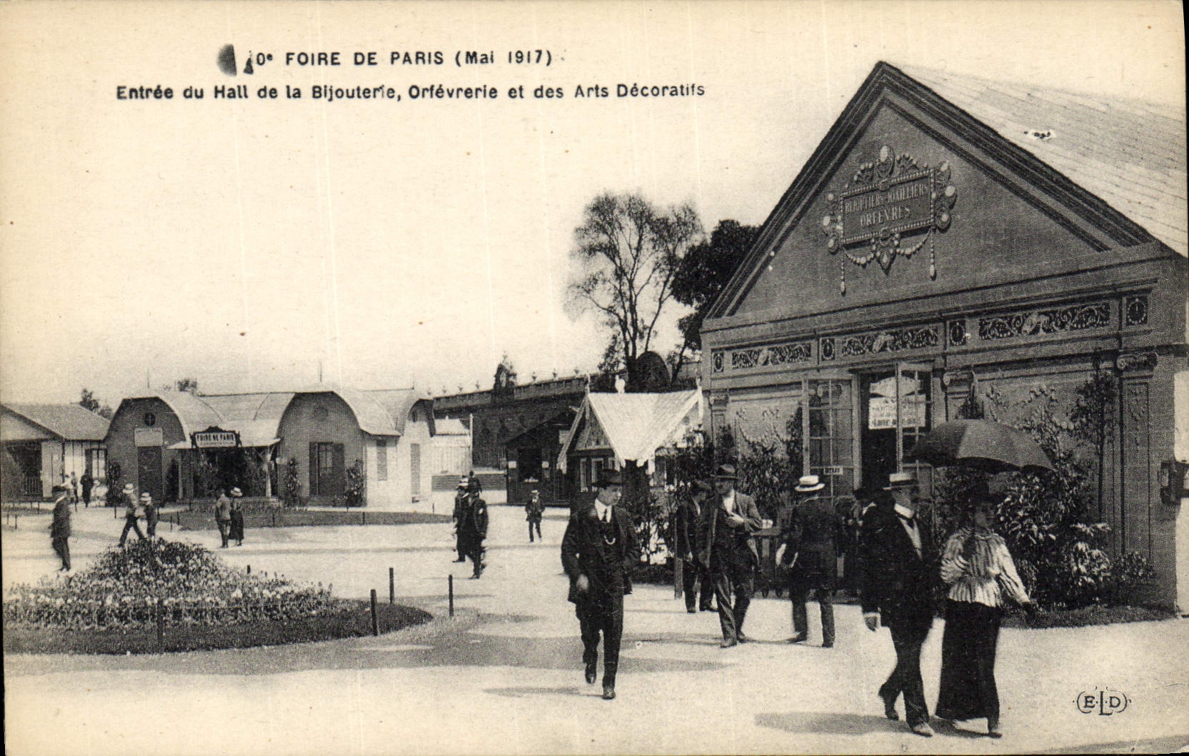 CPA Bijoux Foire de Paris Mai 1917 Entree du Hall de la Bijouterie Orfevrerie et des Arts Decoratifs 
