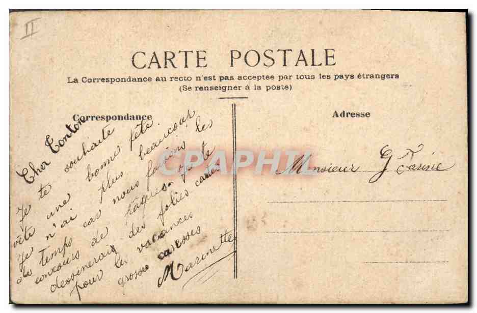 CPA Fantaisie (dessin a la main) Femme  — Rückseite