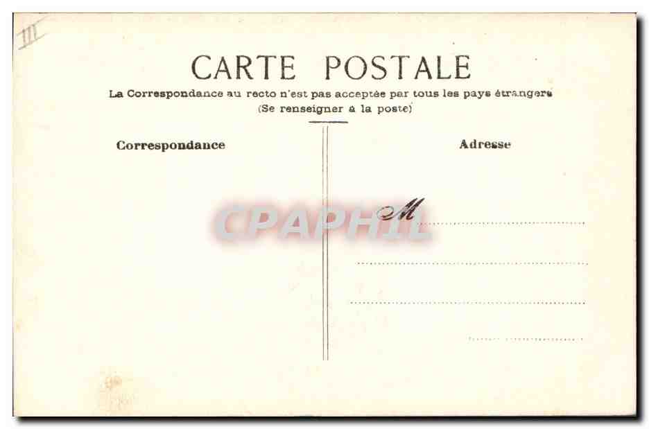 CPA Fantaisie (dessin a la main) Fleurs  — Rückseite