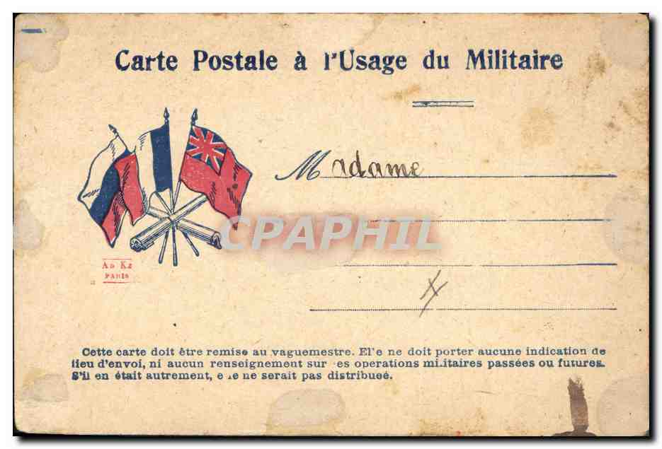 CPA Fantaisie (dessin a la main) Paysage Serches  — Rückseite