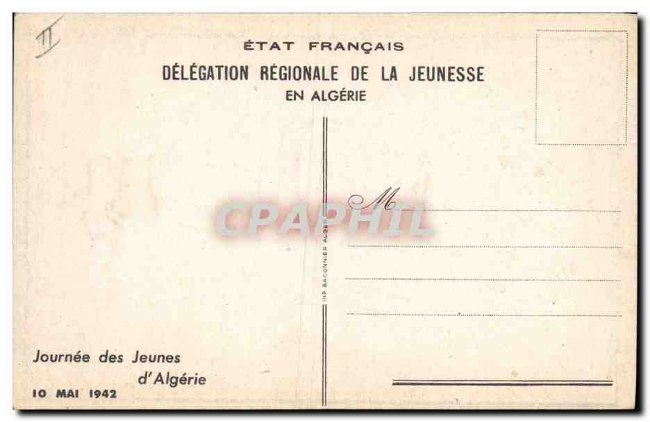CPA Fantaisie (dessin a la main) Enfant  — Rückseite