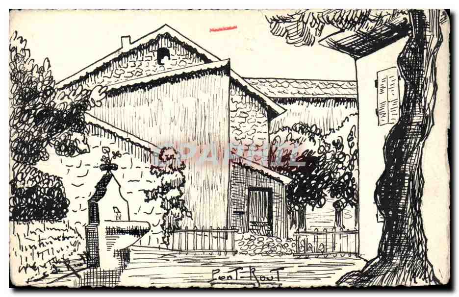 Pent-Rout — dessin à l'encre — éditeur inconnu