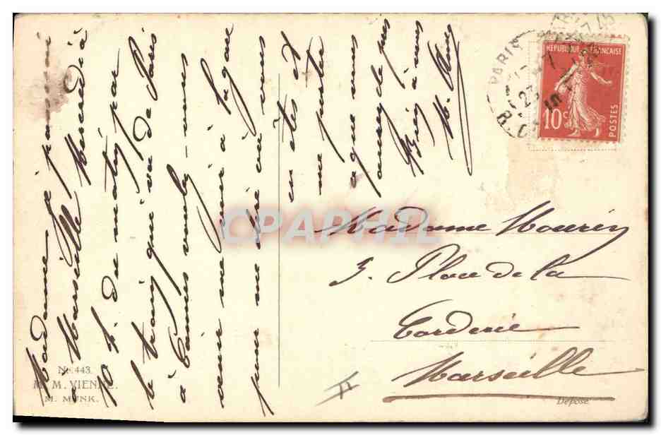 CPA Fantaisie Femme — Rückseite