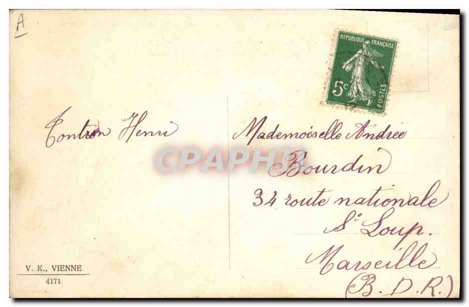 CPA Fantaisie Enfants Chien  — Rückseite