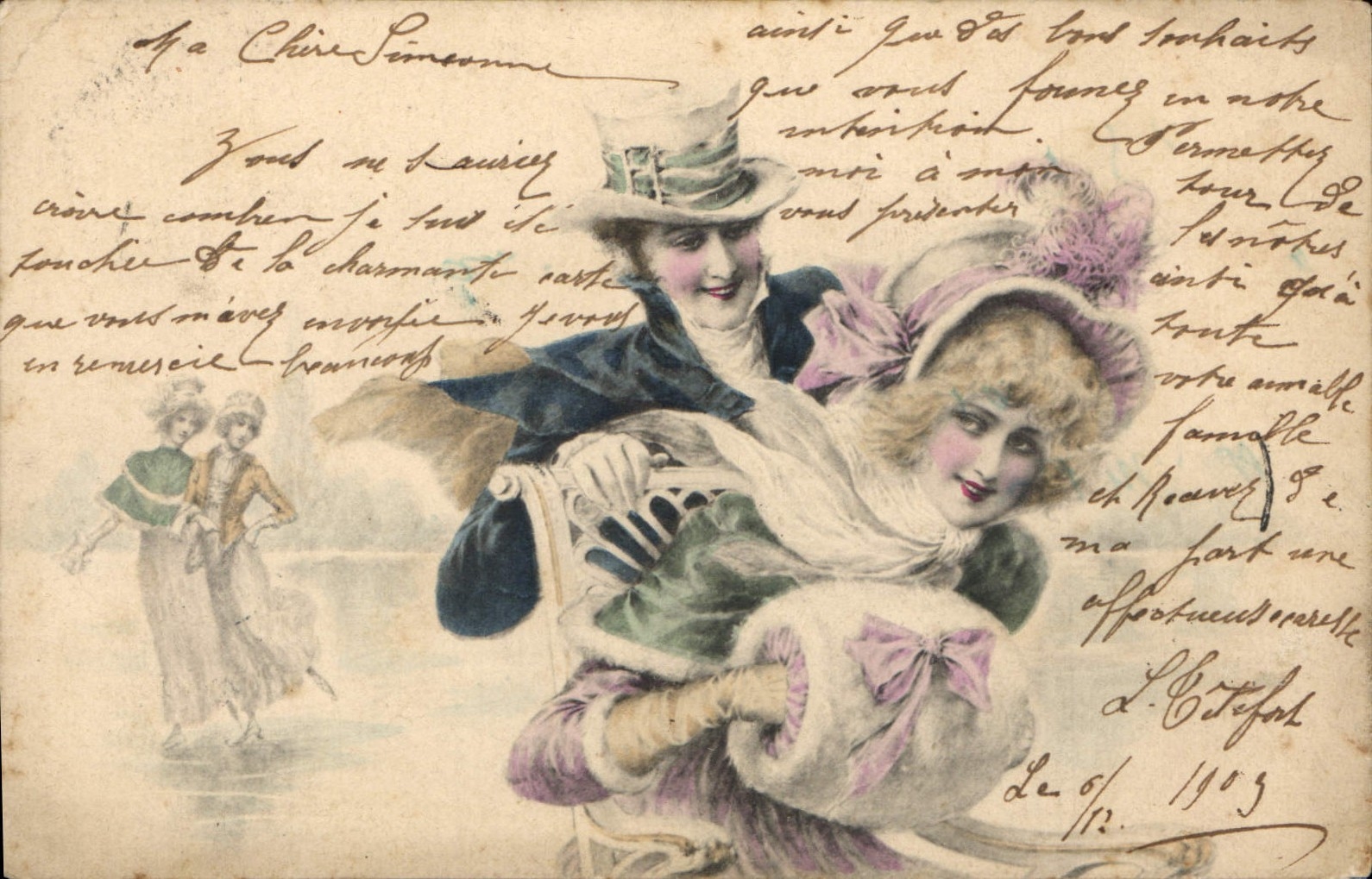 CPA Fantaisie Femme