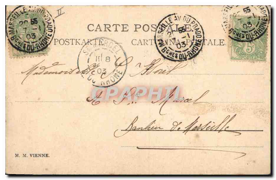 CPA Fantaisie Femme — Rückseite