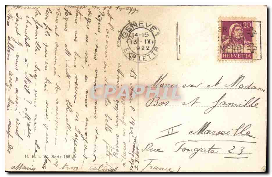 CPA Fantaisie Lapins  — Verso