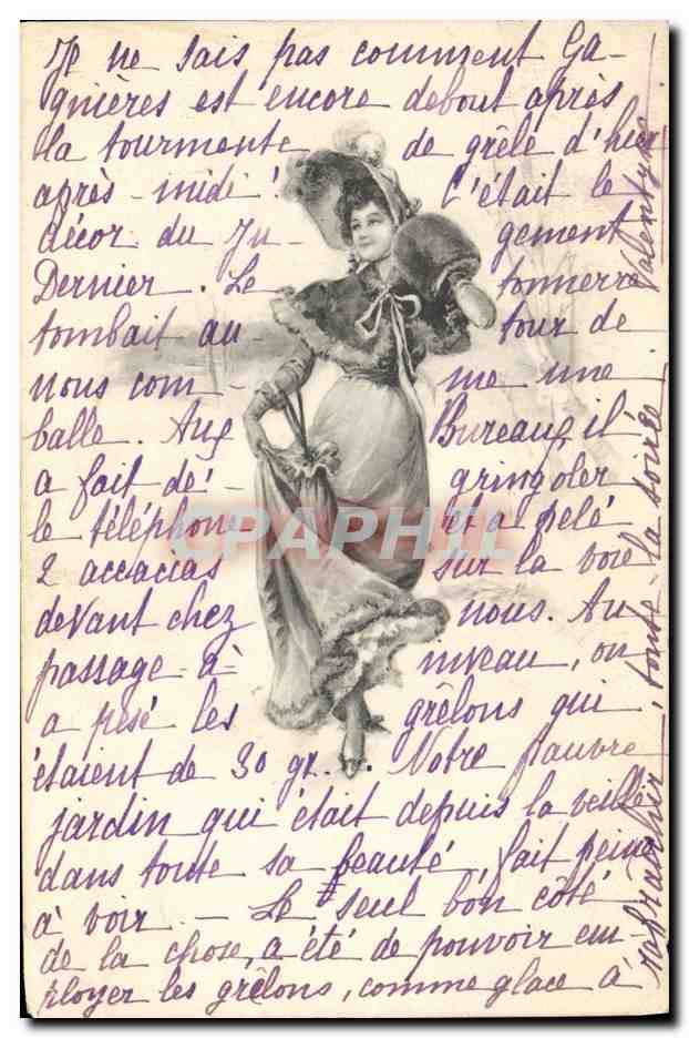 Femme élégante en robe à volants — illustration — éditeur non visible