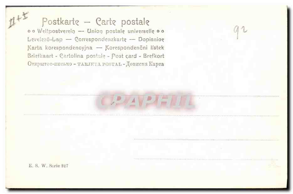 CPA Fantaisie Enfant  — Rückseite