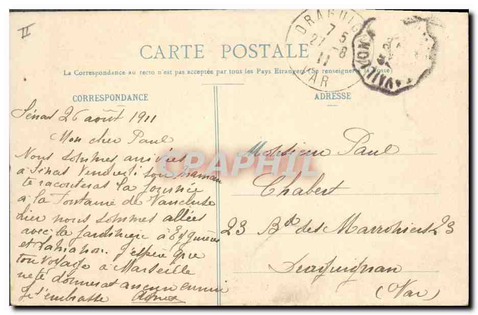 LAMANON-CALÈS - Grotte et Chapelle St-Joseph — Collection L. A. — Rückseite