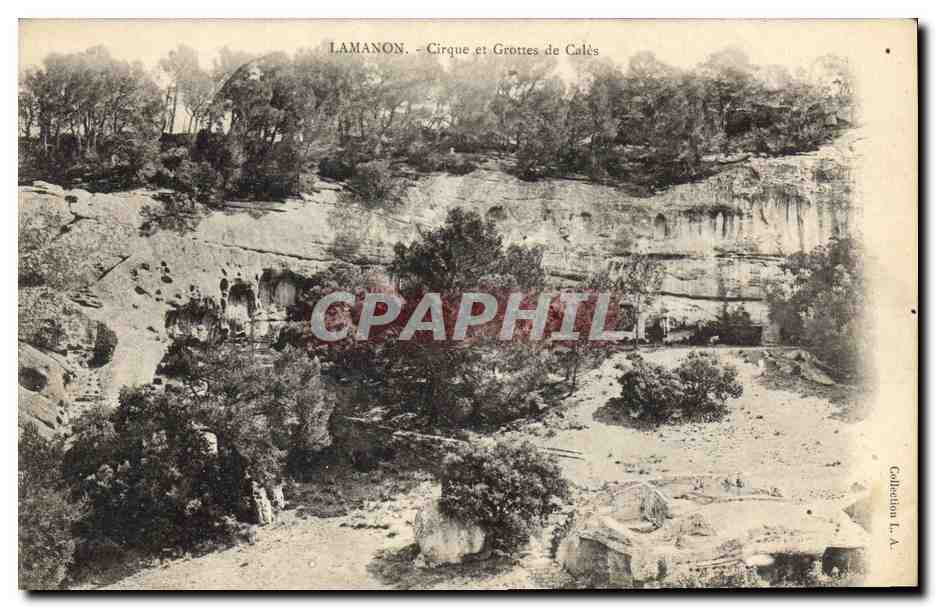 CPA Grotte Lamanon Cirque et Grottes de Cales