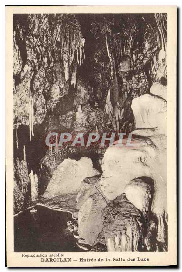 CPA Grotte Grottes Dargilan Entree de la salle des Lacs