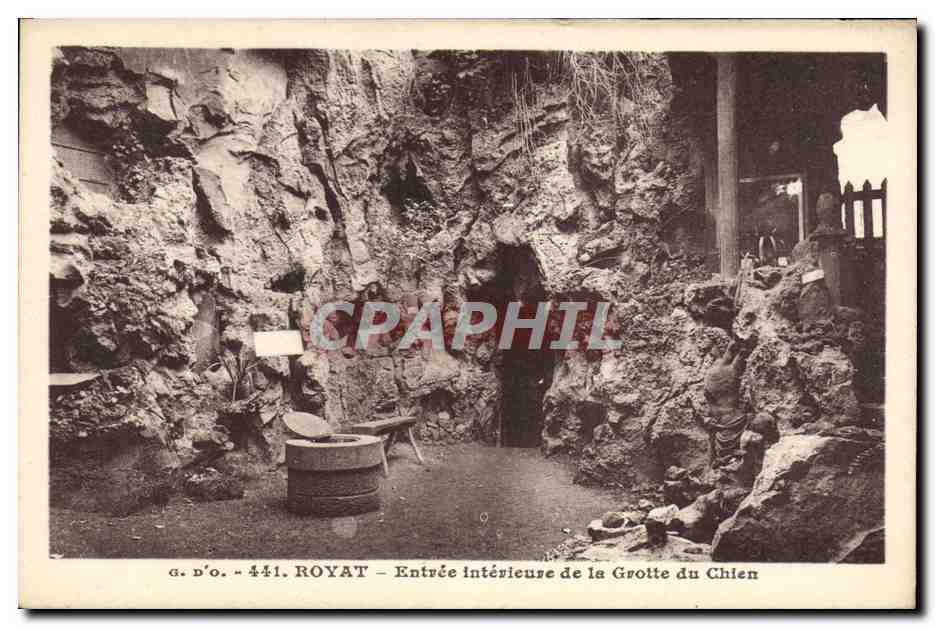 ROYAT - Entrada interior de la Cueva del Perro — J. Goulteljanges, ed. Ollierques (P.-de-D.)