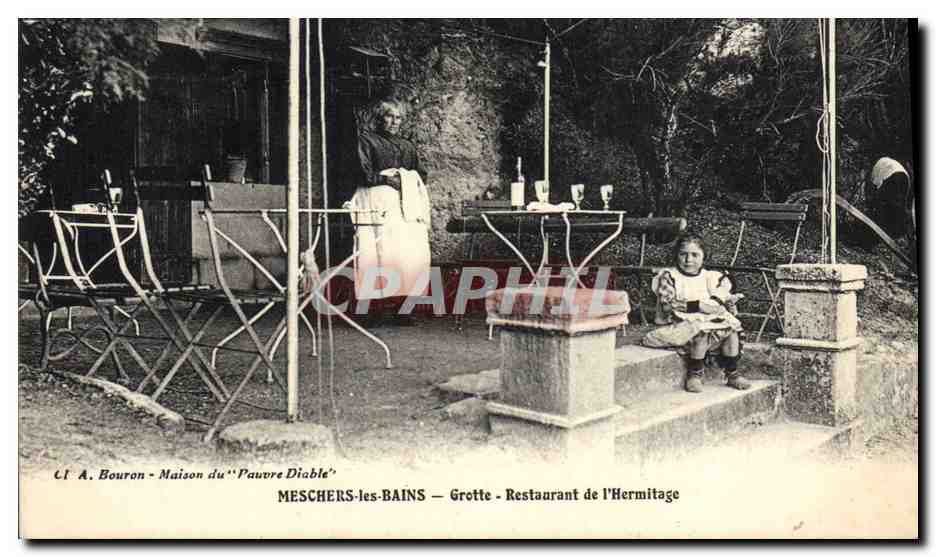 Meschers-les-Bains — Grotte - Restaurant de l'Hermitage — Maison du 'Pauvre Diable'