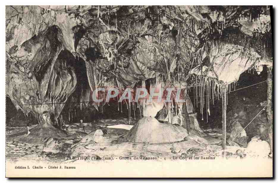 Le Thor (Vaucluse) - Grotte de Thonson - Le Coq et les Bassins - Édition L. Challe - Cliché J. Bassou