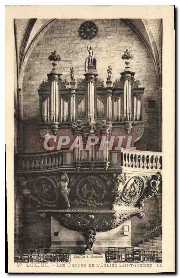 CPA Orgue Luxeuil Les orgues de l'eglise Saint Pierre