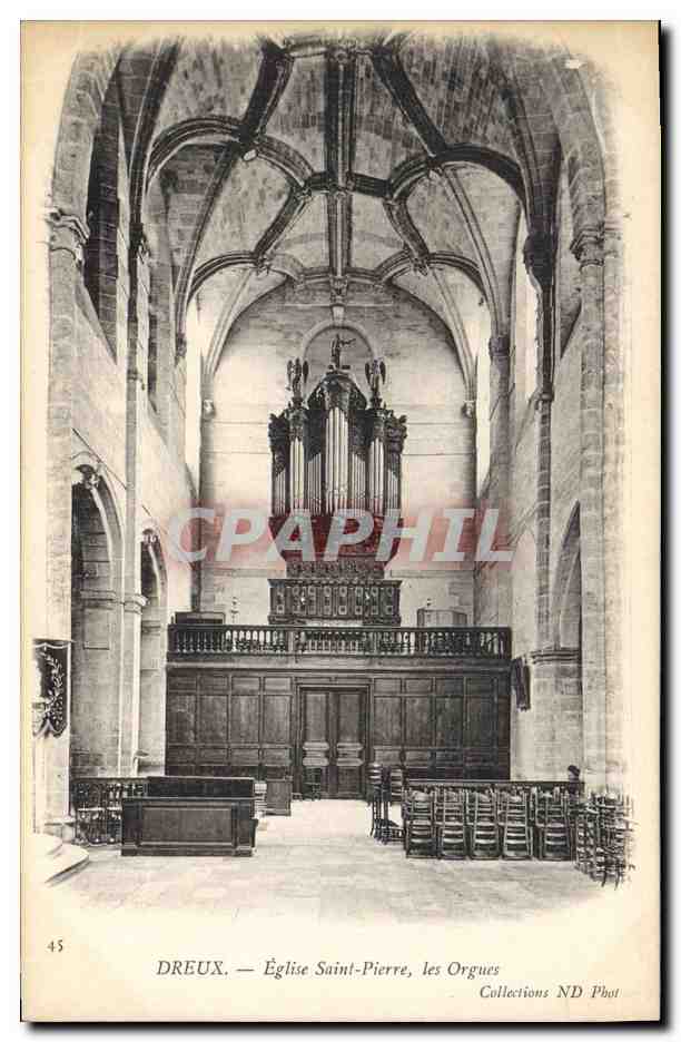CPA Orgue Dreux Eglise Saint Pierre Les orgues