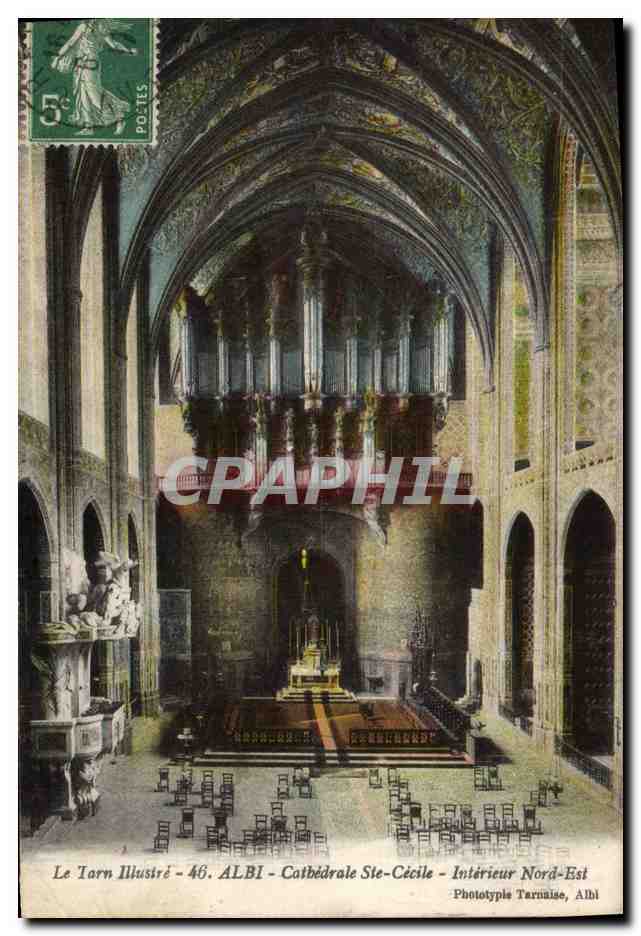 CPA Orgue Albi Cathedrale Ste Cecilde I%nterieur Nord Est