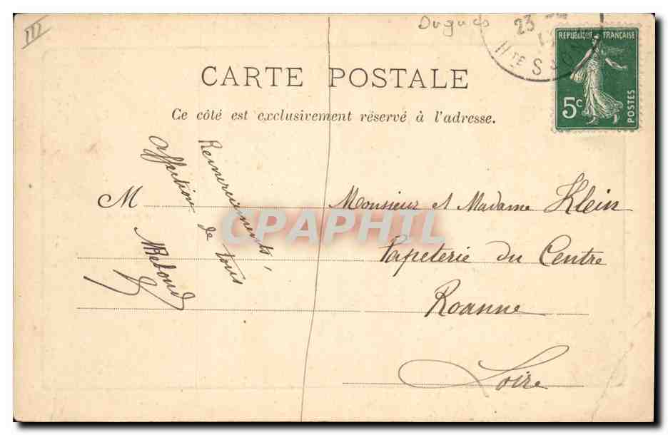 CPA Orgue Luxeuil les Bains Buffet D'orgues les trois poissons — Verso