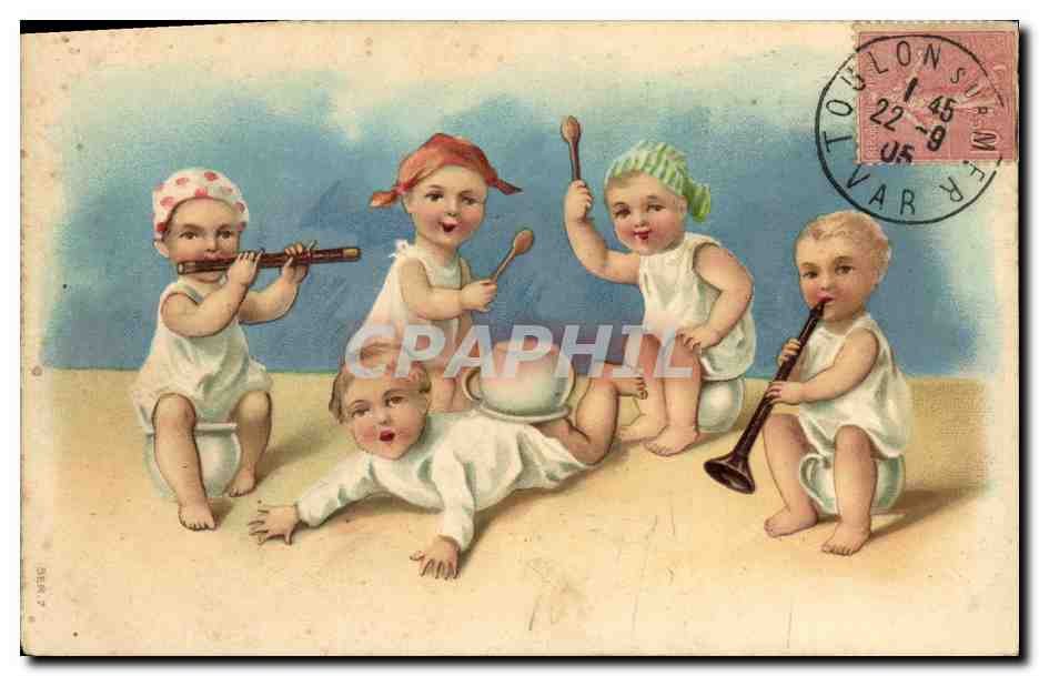 CPA Fantaisie Enfants Enfant Bebe 