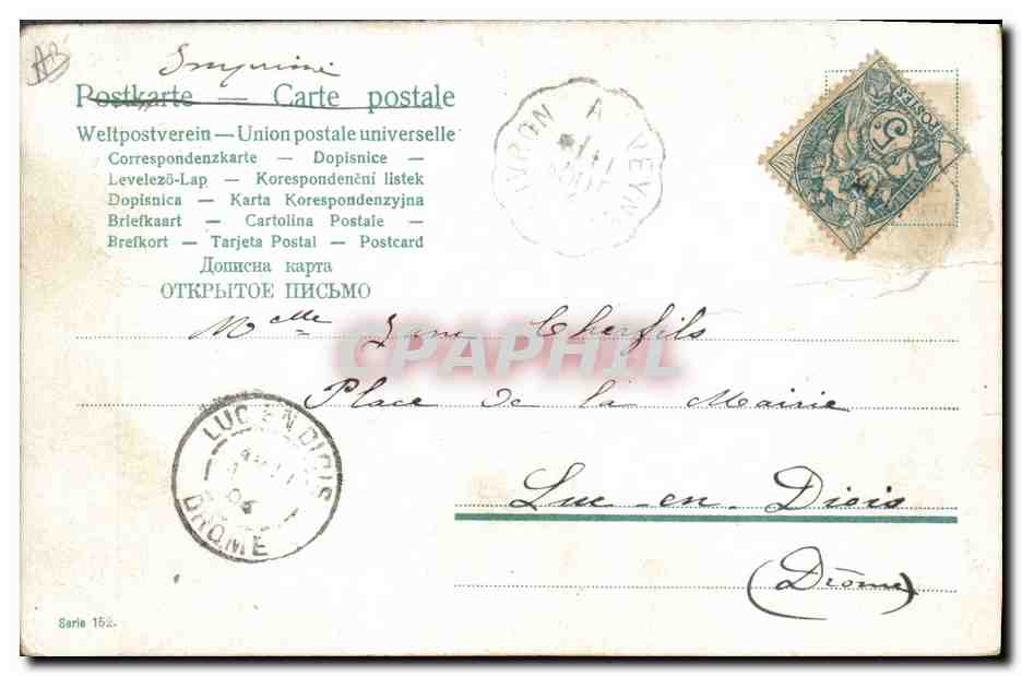CPA Fantaisie Enfants Enfant Bebe  — Rückseite