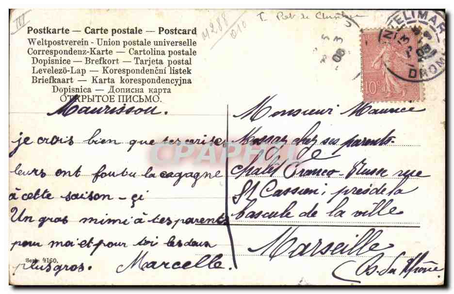 CPA Fantaisie Enfants Enfant Bebe  — Rückseite