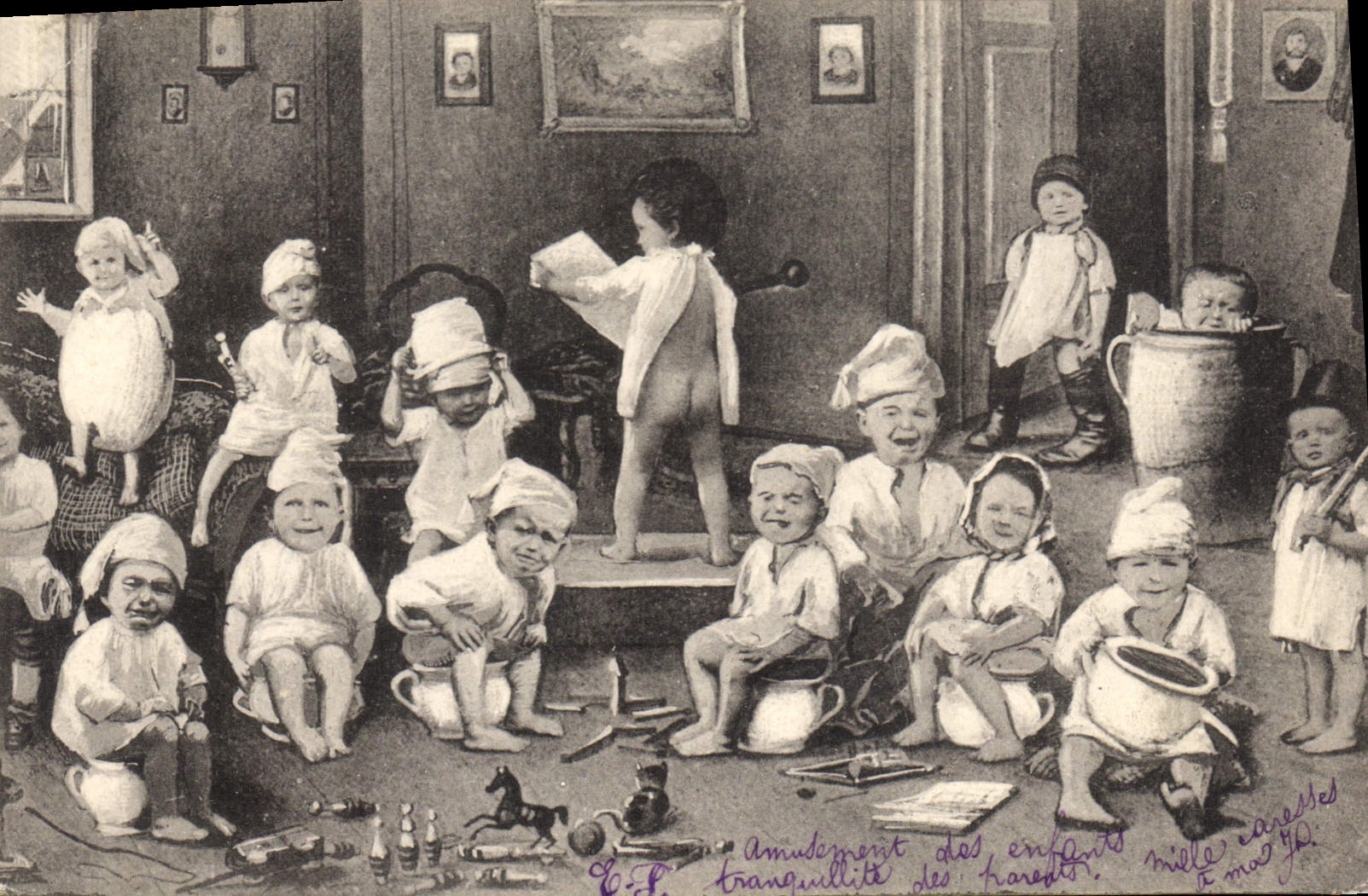 Amusement des enfants — tranquillité des parents — éditeur non visible