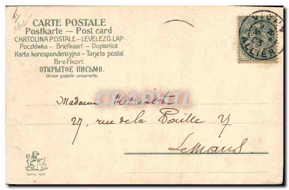 CPA Fantaisie Enfants Enfant Bebe  — Rückseite