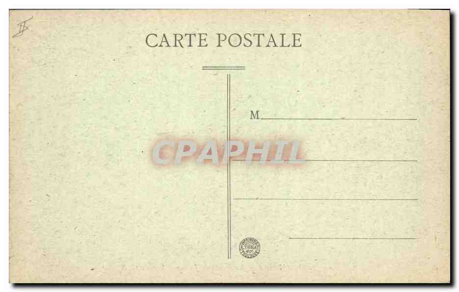 CPA Palais de justice Amiens  — Rückseite