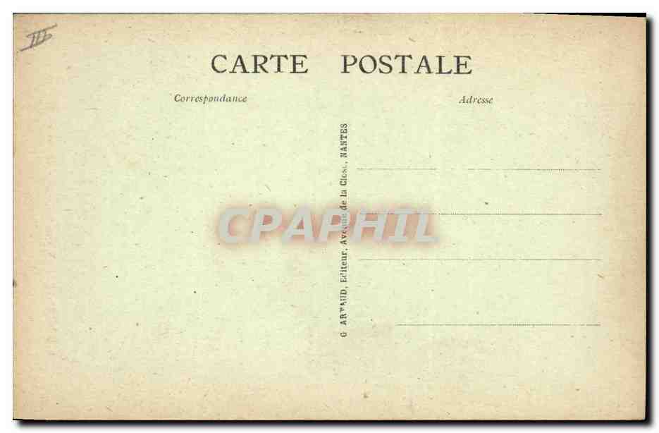 CPA Palais de justice Argentan Vieux Chateau  — Verso