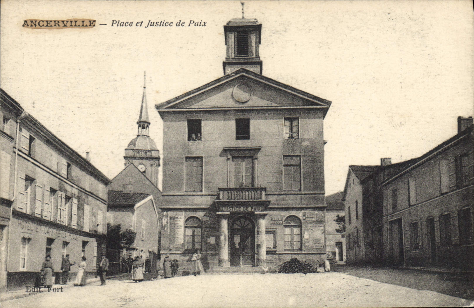 CPA Palais de justice Ancerville Place et Justice de Paix 