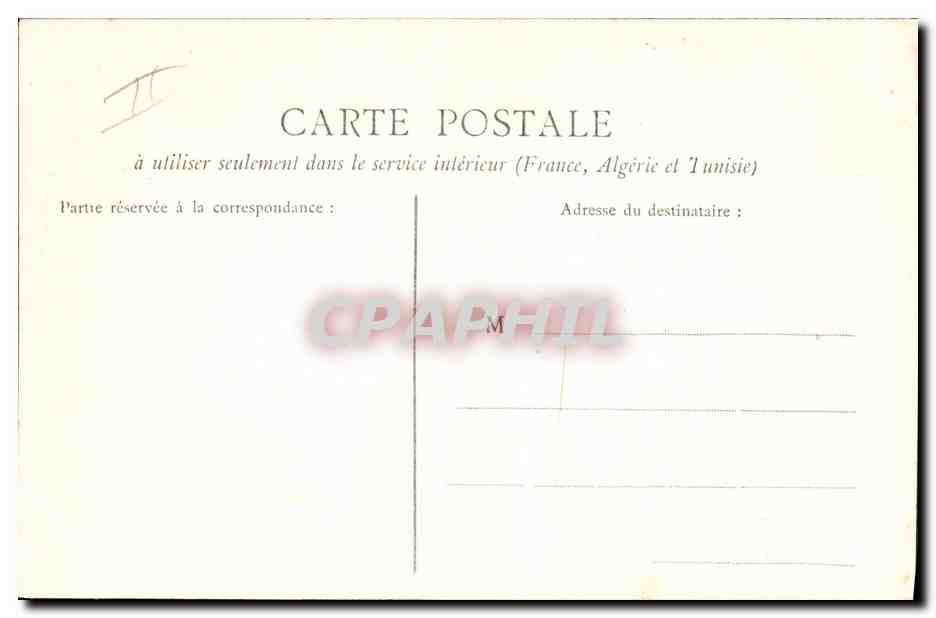CPA Palais de justice Albi  — Verso
