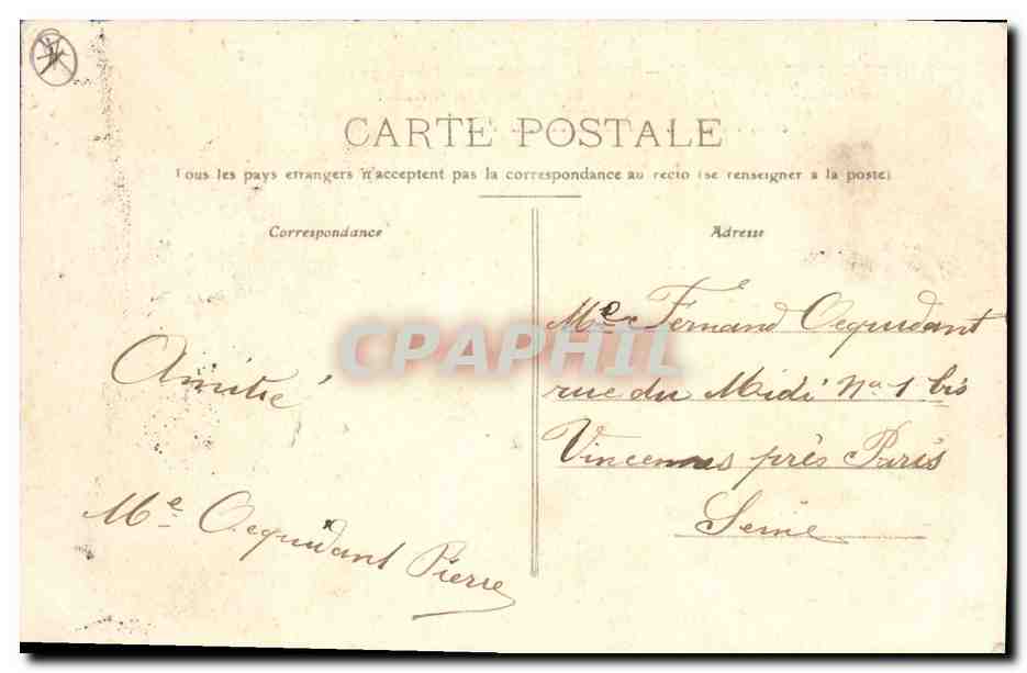 Nuits-Saint-Georges — Bataille de Nuits (18 décembre 1870) — éditeur non visible — Verso