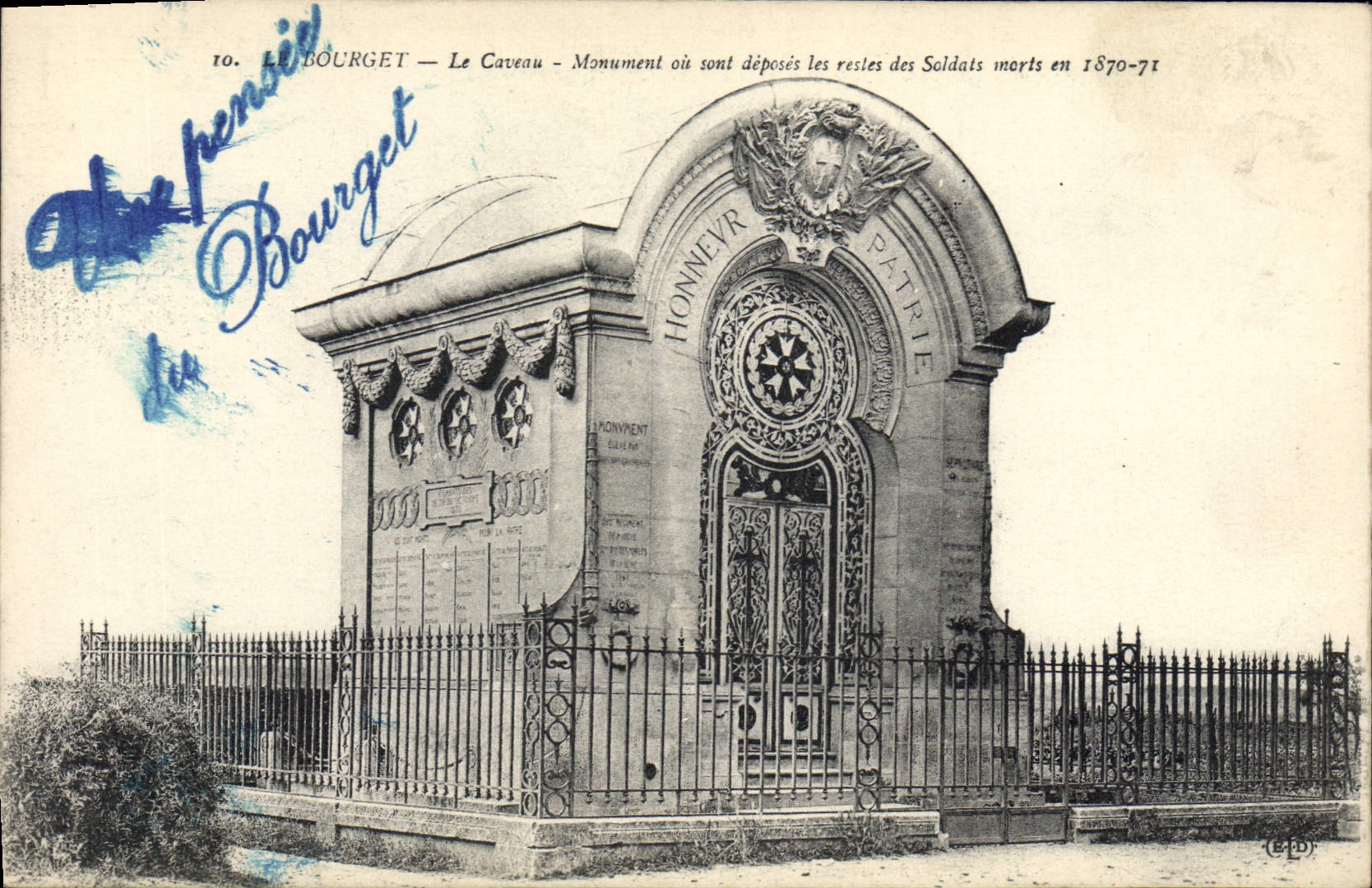 Le Bourget — Le Caveau — Monument où sont déposés les restes des Soldats morts en 1870-71