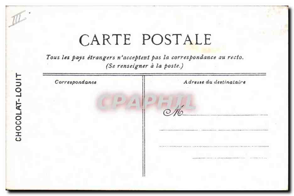 CPA Bateau de Guerre L'Amiral Aube — Verso