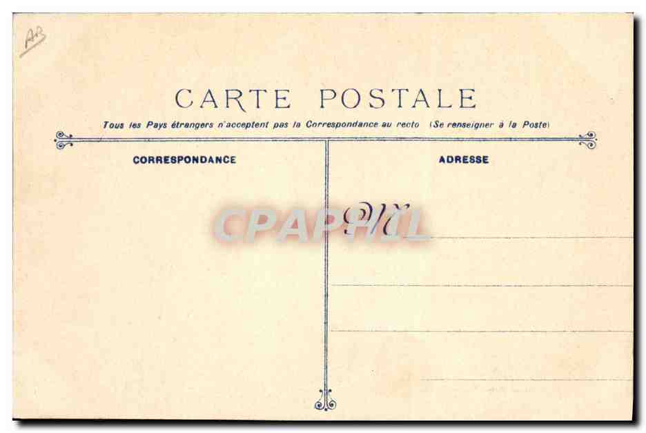 Algésiras, Vaisseau-École des Mécaniciens-Torpilleurs — Incendio del 26 de noviembre de 1906 — 3 víctimas — Fototipia Marins Bar, Toulon — Reverso