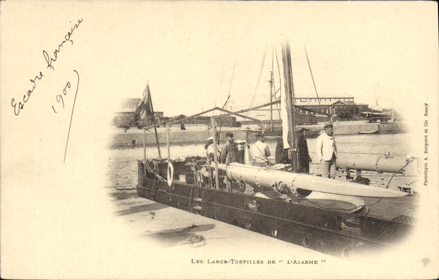 Les Lance-Torpilles de 'L'Alarme' — Escadre française — Phototypie A. Barguet et Cie, Nancy