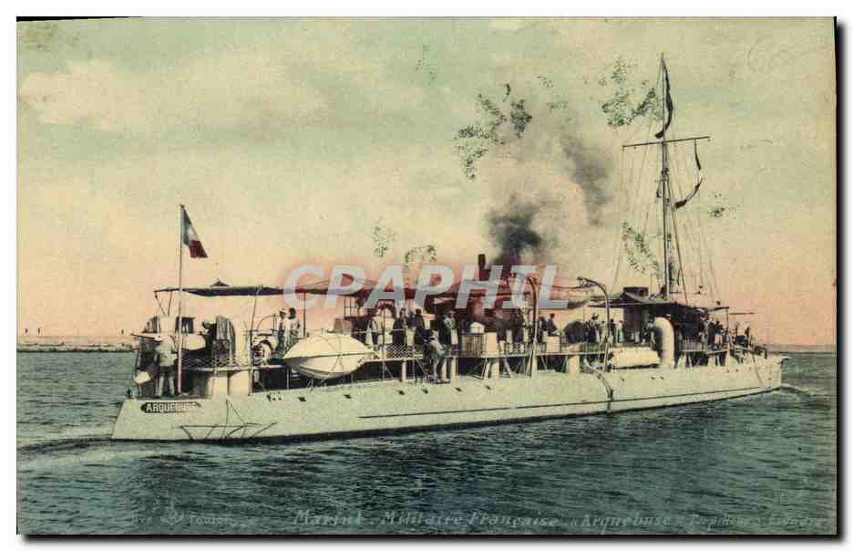 Marine Militaire Française « Arquebuse » à Toulon — éditeur non visible