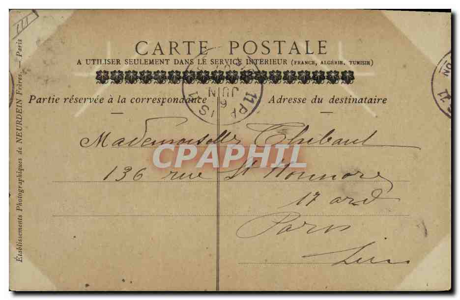L'Amiral Duperré — Marine Militaire — Collections ND Phot, n°39 — Verso