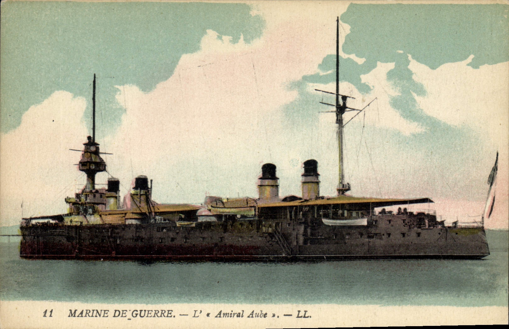 Marine de Guerre — L'« Amiral Aube » — LL. — N°11
