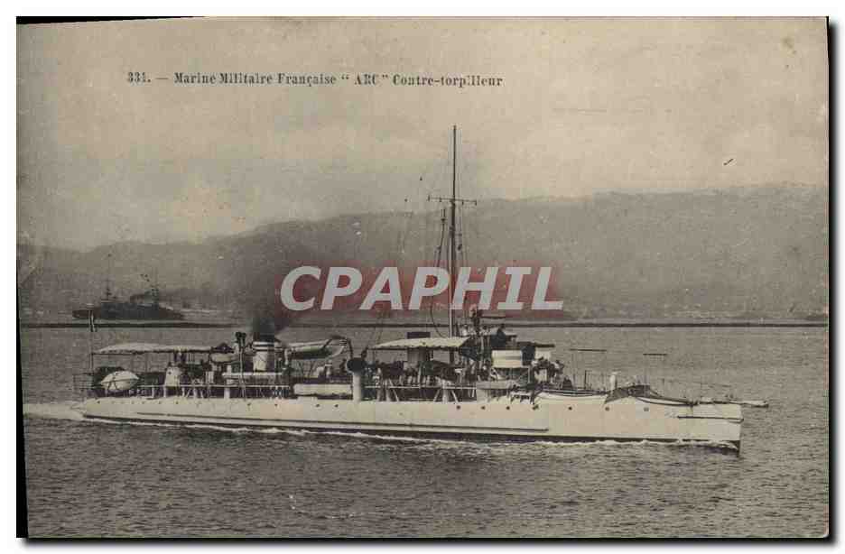 Marine Militaire Française "ARC" Contre-torpilleur — 331 — éditeur non visible