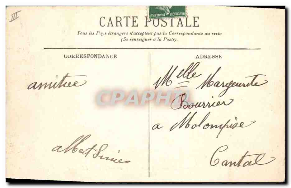 CPA Bateau de Guerre L'Amiral Trehouard Garde Cote — Verso